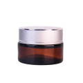 20g Hot sale frosted glass body cream jar eye cream container with screw lid